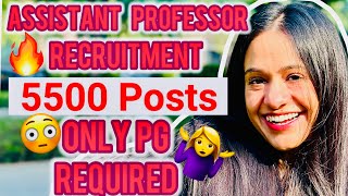 5500 Posts 🔥😳 JHARKHAND ASSISTANCE PROFESSOR RECRUITMENT ASSISTANT PROFESSOR VACANCY OUT [upl. by Eigriv]