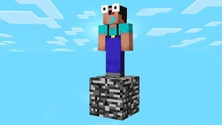 SURVIVING IN MINECRAFT WITH ONLY 1 BLOCK [upl. by Nevil491]