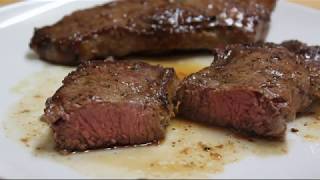 How to Sear amp Cook Sirloin Steaks Medium Rare [upl. by Heidie]