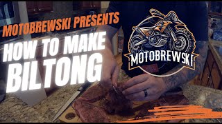 How to make biltong The Ultimate Adventure Bike Riding Snack [upl. by Anaidirib430]