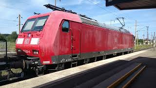 Freight train departing from Forbach station France [upl. by Nicola]