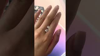 Portuguese cut diamond vs brilliant cut customengagementring roundcut [upl. by Atinniuq243]