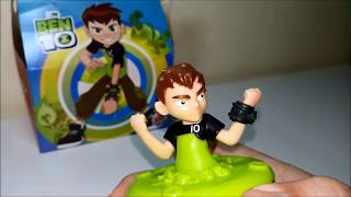 Ben10 no Burger King Nova coleção de spinner pião giratório do BEN10 no KING JR [upl. by Jerol]