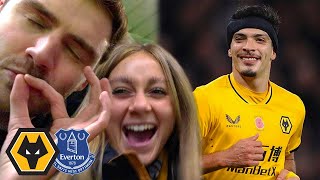 JIMENEZ HITS 50 FOR WOLVES Wolves Vs Everton 21 Matchday Vlog [upl. by Ezaria]