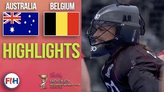 Australia v Belgium  2018 Womens World Cup  HIGHLIGHTS [upl. by Acinoj]