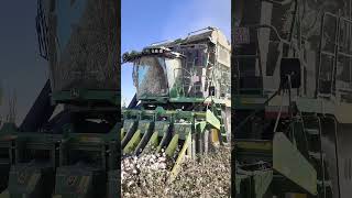 John Deere cotton pickercotton johndeere agriculturalmachinery automobile farming machine [upl. by Tija]