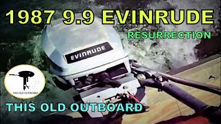 1987 99 HP EVINRUDE  RUNS REAL NICE NOW [upl. by Iadrahc]