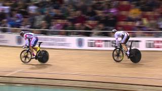 BOTTICHER v DMITRIEV Gold Mens Sprint Final Race  2013 UCI World Track Championships [upl. by Mcclenaghan678]