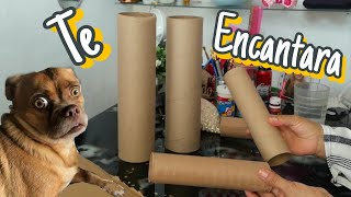 3 DIY increíble que veras con rollos de carton ♻️manualidades fáciles con tubos de carton [upl. by Rol687]