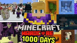 I Survived 1000 Days in Hardcore Minecraft Again FULL MOVIE [upl. by Eerdua]