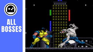 Wolverine Adamantium Rage SNES  All Bosses [upl. by Omari]