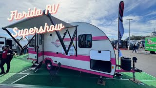 2024 FLORIDA RV SUPERSHOW  Touring Travel Trailers  nuCamp Gulfstream Vintage Jayco amp Much More [upl. by Lashondra593]