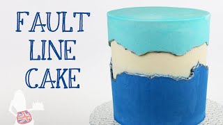 How To Make A Fault Line Cake Divided Frosting Cake [upl. by Primalia]