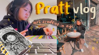 pratt art student vlog what life is like in new york city [upl. by Eward]