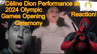 Céline Dion Performance at 2024 Olympic Games Opening Ceremony  Reaction [upl. by Mcspadden]