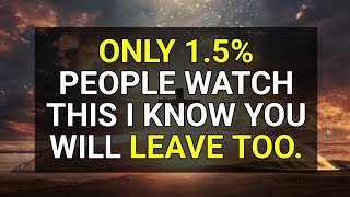 only 1 people watch this I know you will leave too  God message today  God message for you today [upl. by Aenad333]