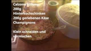 Pizza Calzone selber machen Rezept [upl. by Ternan940]