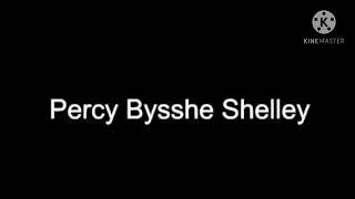 How to pronounce Percy Bysshe Shelley [upl. by Ailecara]