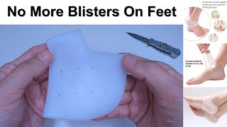 Silicone Gel Heel Ankle Protection Socks  Prevent Blisters On Feet [upl. by Kimberlee]