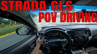 The Mitsubishi Strada 2022 GLS 4X2 POV Driving [upl. by Idnod202]