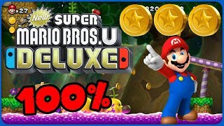 57 Wiggler Stampede ❤️ New Super Mario Bros U Deluxe ❤️ 100 All Star Coins [upl. by Khudari]