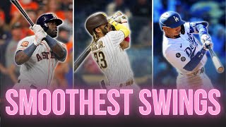 Top 10 Smoothest Swings in MLB [upl. by Talanta]