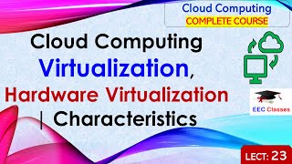 L23 Cloud Computing Virtualization Hardware Virtualization  Characteristics  Cloud Computing [upl. by Valente]