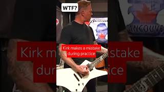 JAMES HETFIELD REACTION WHEN KIRK HAMMETT MAKES A MISTAKE DURING PRACTICE METALLICA shorts [upl. by Scottie]