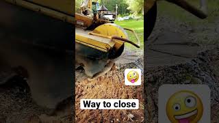 Vermeer stump grinder in action￼ [upl. by Aerdnak]