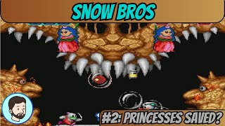 Snow Bros Mega Drive  Part 2 Princesses Saved [upl. by Miharbi401]