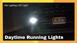 20182022 Jeep Compass Daytime Running Lights  Install LED DRL Bulb [upl. by Bonar]