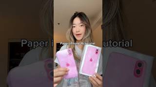 Paper iPhone 16 tutorial diy papercraft [upl. by Nerval]