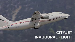 CITYJET AVRO RJ85 AT INNSBRUCK [upl. by Nalym]