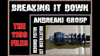 Breaking It Down The 1199 Files Andreani Group Rebound Piston Kit Installation [upl. by Samella]