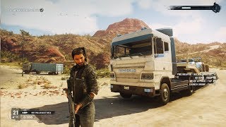 Just Cause 4  Flatbed Trailer Truck  Open World Free Roam Gameplay PC HD 1080p60FPS [upl. by Tterraj]