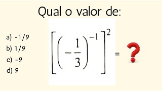 Fração elevada a expoente negativo [upl. by Cox]