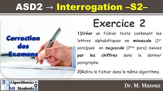 ASD2 Correction Interrogation Exercice02 [upl. by Peony163]