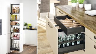 Diseño de muebles con herrajes Hafele Muebles de cocina Herrajes para cajones placares vestidores [upl. by Akinot]