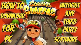 How to Download Subway surfers game for PC  Without any Third party Software HINDI [upl. by Aivitnahs]