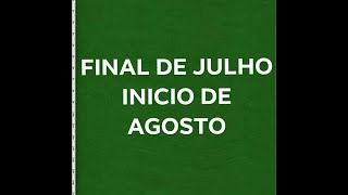 Final de Julho e Inicio de Agosto previsão na Numerologia e Tarô [upl. by Alston]