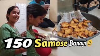 150 Samose Birthday Party Ke Liye Banaye  Special Vlog [upl. by Enilrahc]