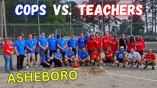 Kickball Game between Cops and Teachers turns Wild  Asheboro Police vs Asheboro High School [upl. by Stulin]