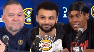 Michael Malone Jamal Murray amp More Happy After Nuggets Win Over Hawks [upl. by Loesceke]