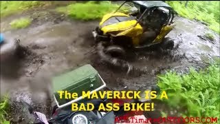 CANAM MAVERICK 1000R TRAIL TEST MUD AND ROCKS [upl. by Dickey]