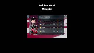 Hasil Race Moto2 Mandalika 2024 [upl. by Eyahs]