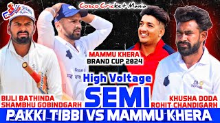 Pakki TibiBijli Bathinda amp Shmabhu Vs MammuRohit Chandigarh amp Khusha Cosco Cricket Mania [upl. by Rempe]