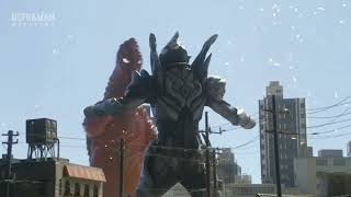 Ultraman Trigger and Trigger Dark Team Up vs Banila Red Demon and Aboras Blue Demon [upl. by Drofliw]