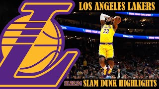 Lakeshow Slam Dunk Highlights RUI BRON DAVIS HAYES   October 22 2024 NBA Regular Season [upl. by Nahamas355]