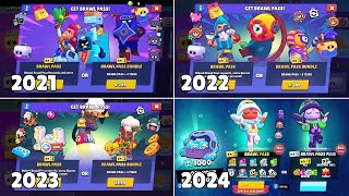 BRAWL PASS UNLOCK SCREEN EVOLUTION  Season 1 to 29 [upl. by Eseilana]