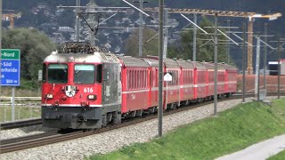 Rhätische Bahn  Grischuna Regios zwischen Disentis Chur Landquart Klosters und Scuol Tarasp [upl. by Allis229]